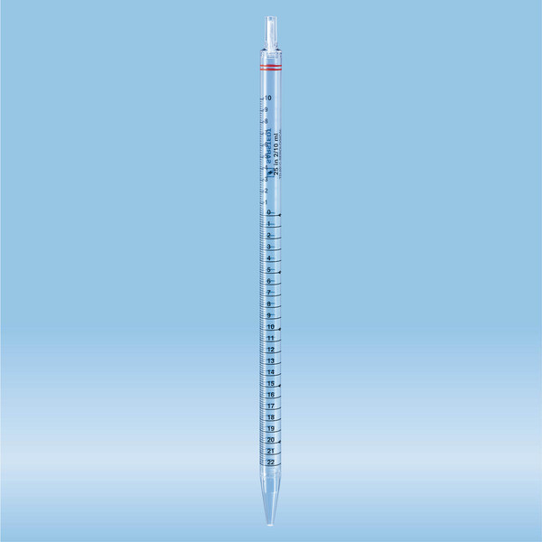 Serological pipette, with tip, plugged, 25 ml, sterile, non-pyrogenic/endotoxin-free, non-cytotoxic,