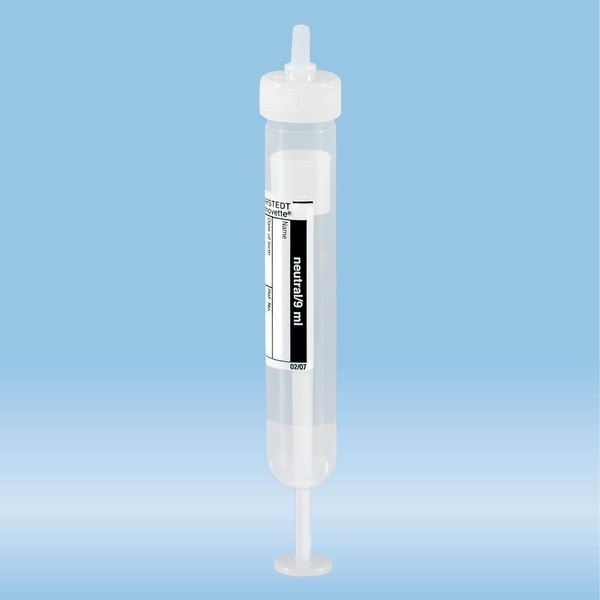 Monovette® Luer neutral Z, 9 ml, cap natural, (LxØ): 92 x 16 mm, with paper label