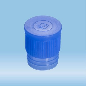 Push cap, blue, suitable for tubes Ø 16-17 mm