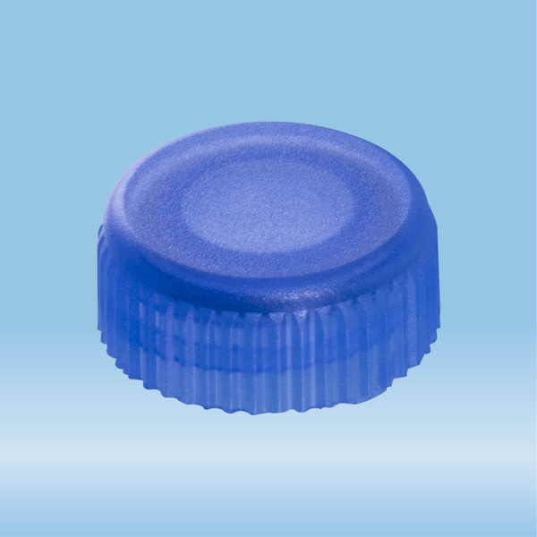 Screw cap, blue, suitable for screw cap micro tubes