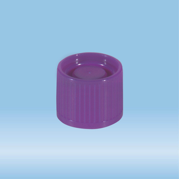 Screw cap, purple, suitable for tubes Ø 16-16.5 mm