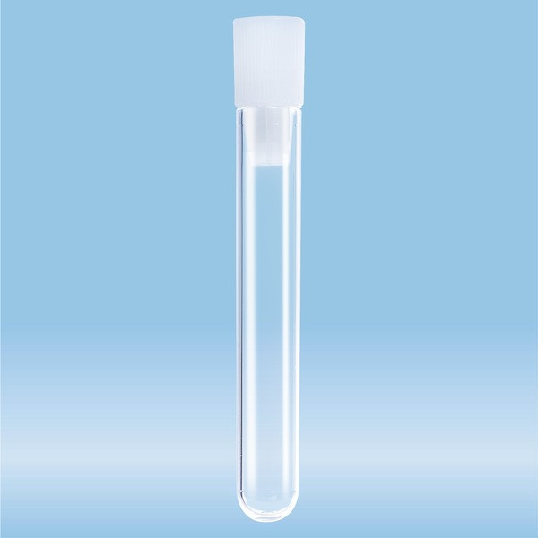 Tube segment opener, mounted on tube 75 x 12 mm, HD-PE, white, tube: PS