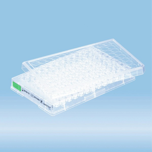 Cell culture plate, 96 well, surface: Suspension, base shape: conical