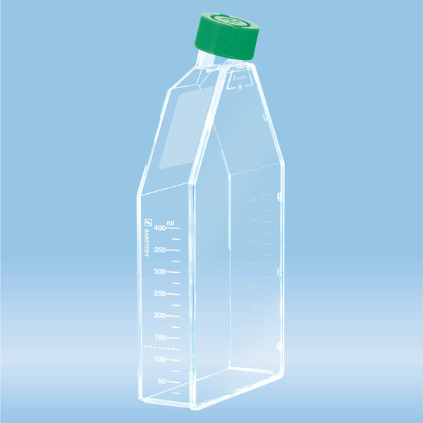 Cell culture flask, T-175, surface: Suspension, 2-position screw cap