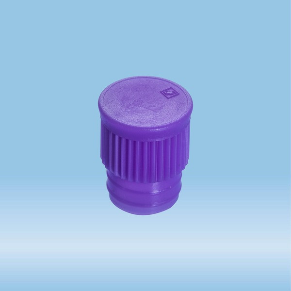 Push cap, violet, suitable for tubes Ø 15.7 mm