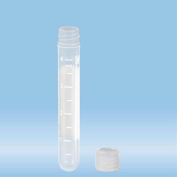 Screw cap tube, 4.5 ml, (LxØ): 75 x 12 mm, PP, with print