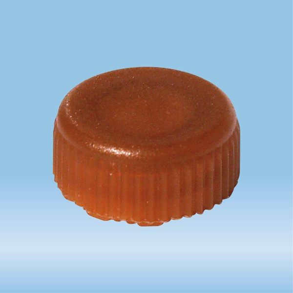 Screw cap, brown, sterile, suitable for screw cap micro tubes