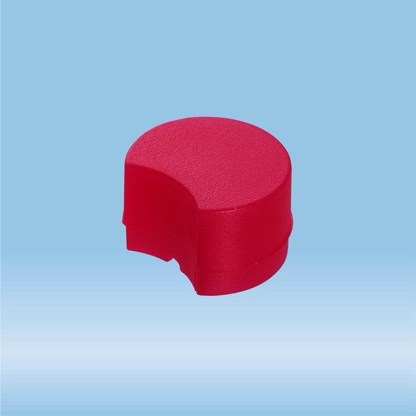 Colour-coded inserts, for CryoPure tubes, red