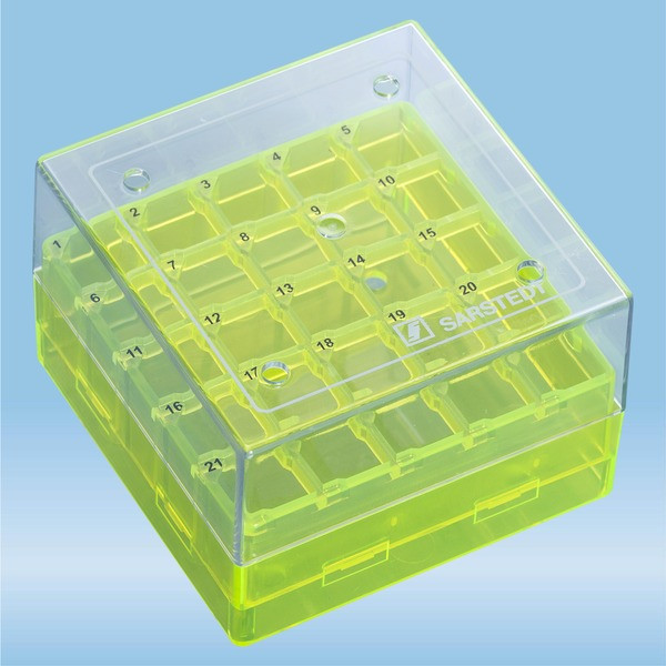Cryobox, 75 x 75 x 52 mm, format: 5 x 5, for 25 collection tubes