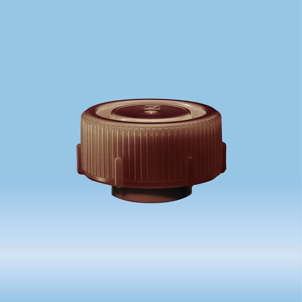 Screw cap, brown, suitable for Mailing container 126 x 30 mm