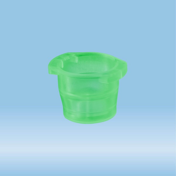 Cap, green, suitable for tubes Ø 10-17 mm