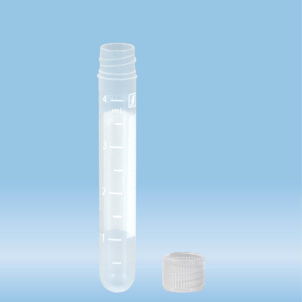 Screw cap tube, 4.5 ml, (LxØ): 75 x 12 mm, PP, with print