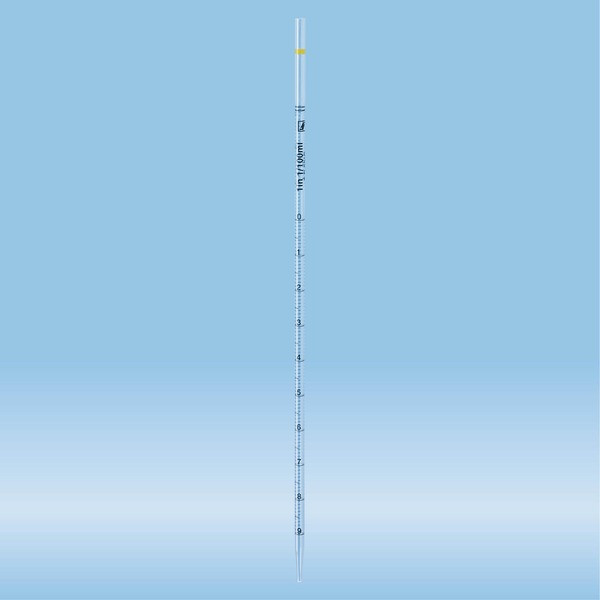 Serological pipette, with tip, unplugged, 1 ml, non-sterile, 200 piece(s)/bag