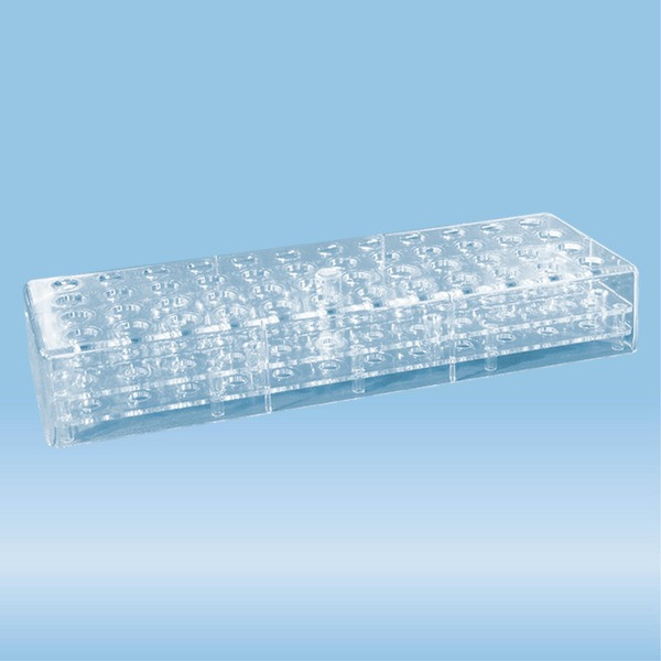 Rack, PC, format: 12 x 4, suitable for reaction tubes 1.5 ml