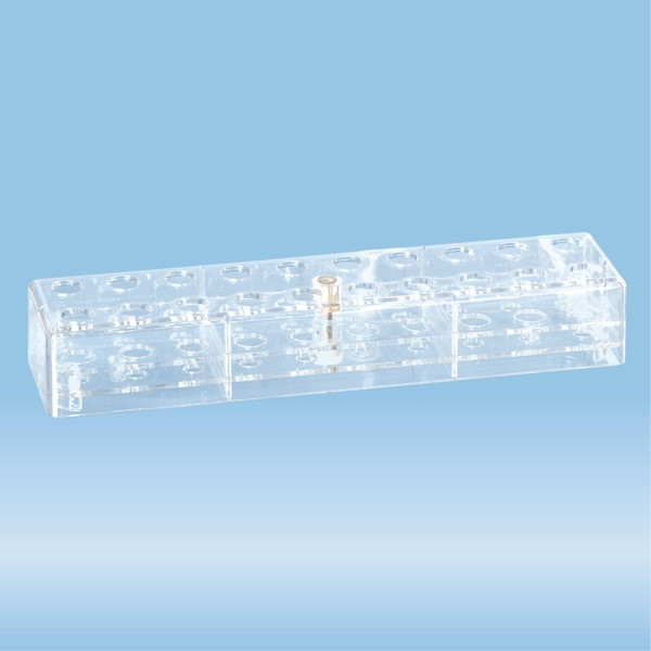 Rack, PC, format: 10 x 2, suitable for tubes, S-Monovette® 13 mm and 11 mm Ø