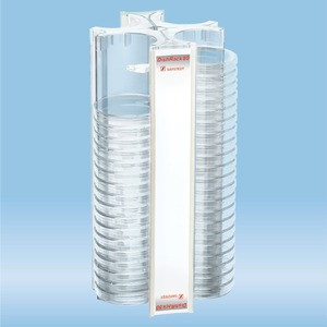 DishRack, height: 370 mm, transparent, for 88 petri dishes with 92 mm diameter