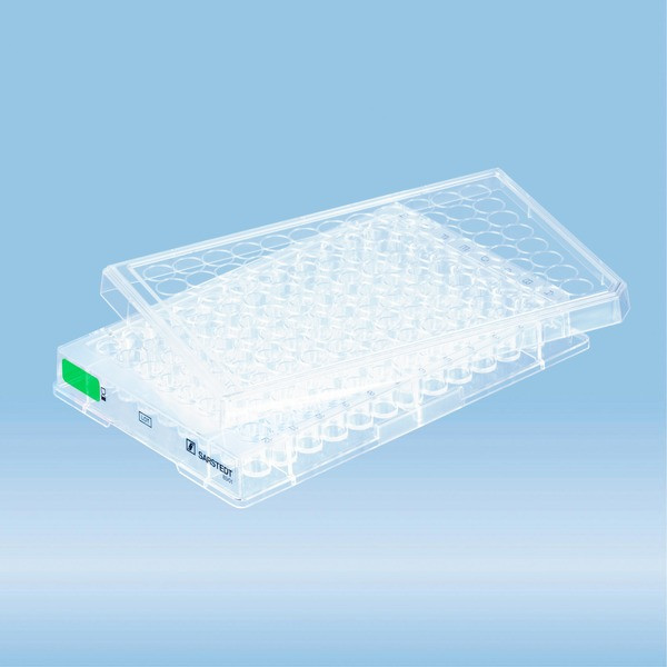 Cell culture plate, 96 well, surface: Suspension, flat base