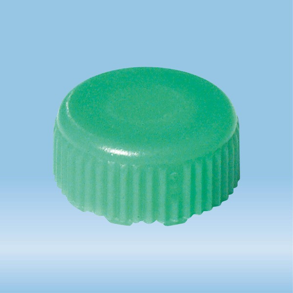 Screw cap, green, suitable for screw cap micro tubes