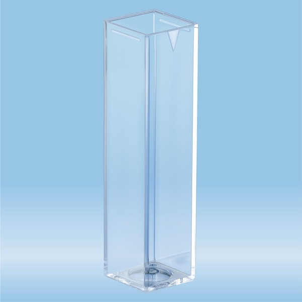 Cuvette, 4.2 ml, (HxW): 45 x 12 mm, PS, transparent, optical sides: 4