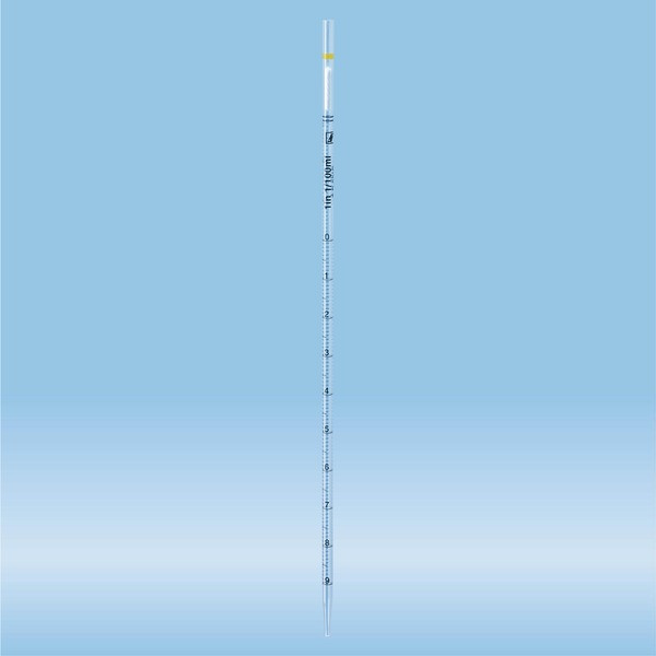 Serological pipette, with tip, plugged, 1 ml, sterile, nonpyrogenic