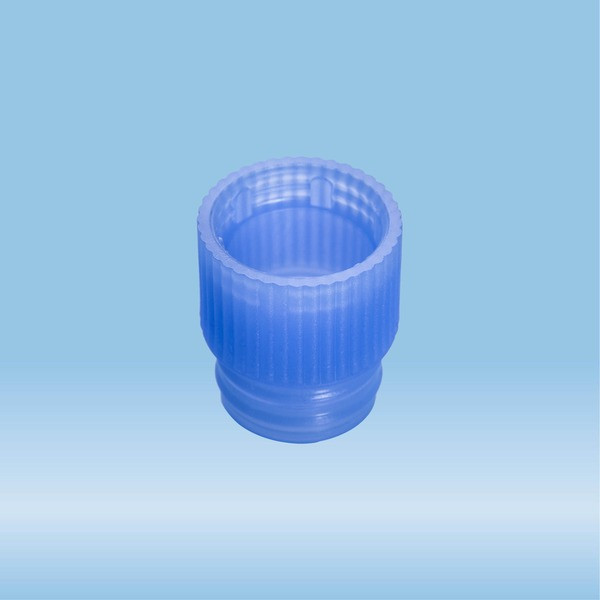 Push cap, blue, suitable for tubes Ø 13 mm