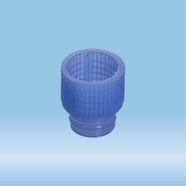 Push cap, blue, suitable for tubes Ø 12 mm