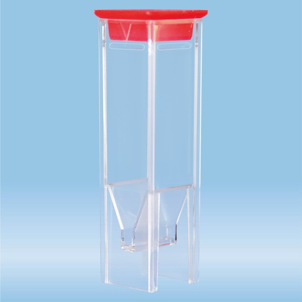 UV cuvette, 2.7 ml, (HxW): 45 x 12.5 mm, special plastic, transparent, optical sides: 2
