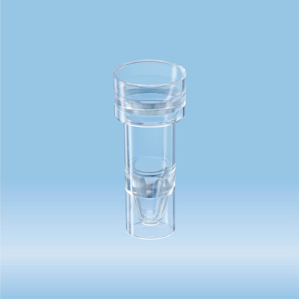 Sample tube, suitable for Hitachi analyser, transparent