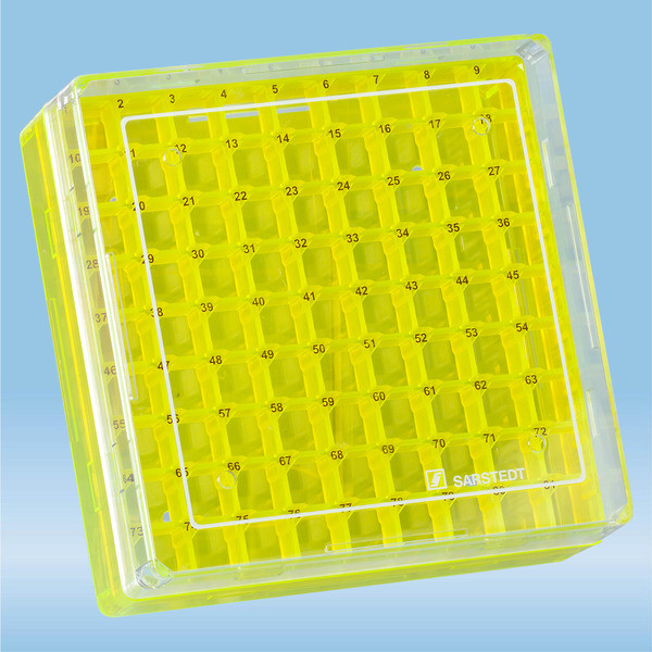 Cryobox, 132 x 132 x 53 mm, format: 9 x 9, for 81 collection tubes