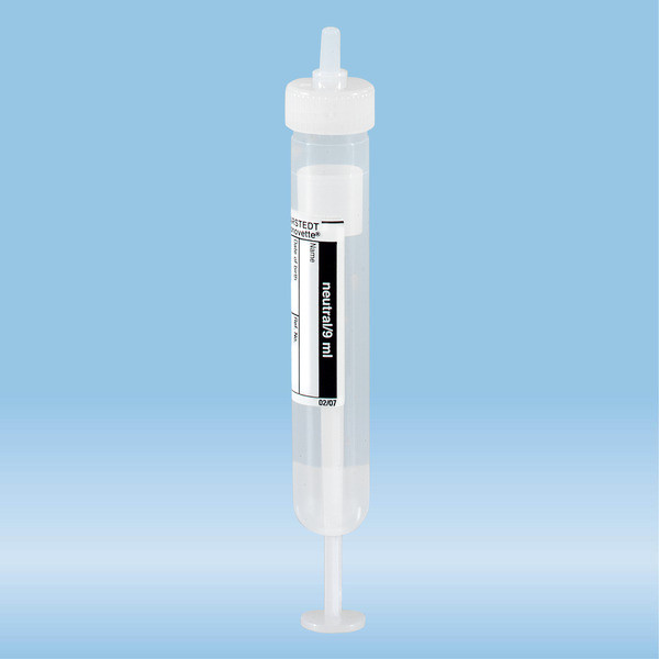 Monovette® Luer neutral Z, 9 ml, cap natural, (LxØ): 92 x 16 mm, with paper label