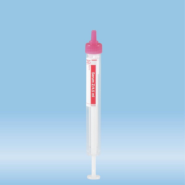 Monovette Luer Serum Cat Ml Cap Red Lx X Mm With