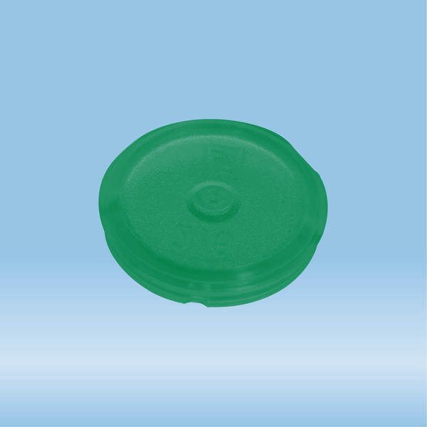 Colour-coded inserts, green, PP, suitable for screw caps 65.712.xxx