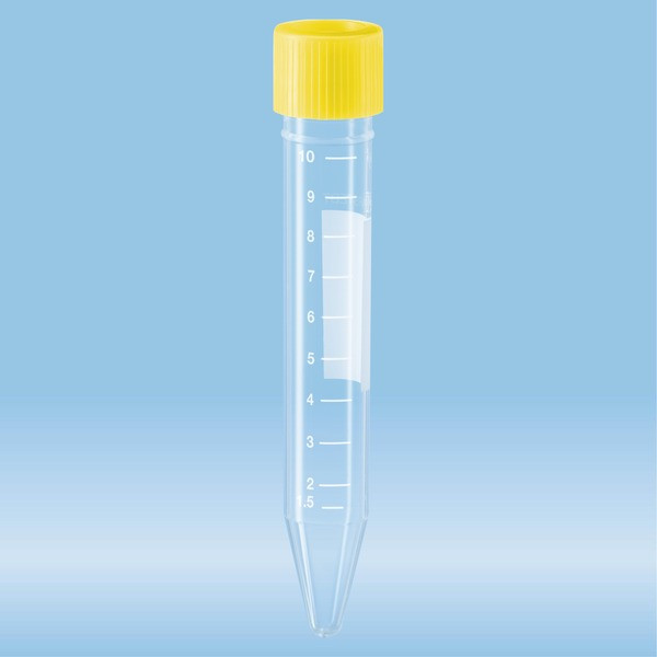 Tube, 10 ml, (LxØ): 100 x 16 mm, PP, with print