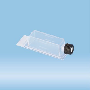 x-well cell culture chamber, Flask, on glass slide, removable frame