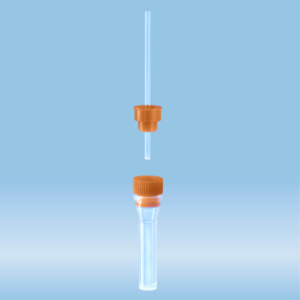 Microvette® CB 200 Serum Gel CAT, 200 µl, cap brown, push cap, flat base