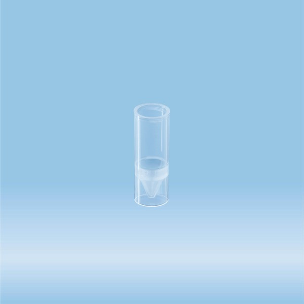 RIA tube, suitable for gamma counters, transparent
