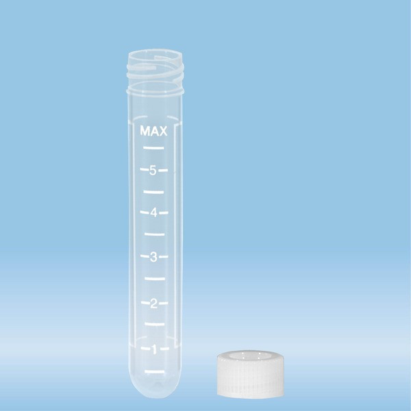 Screw cap tube, 7 ml, (LxØ): 82 x 13 mm, PP, with print
