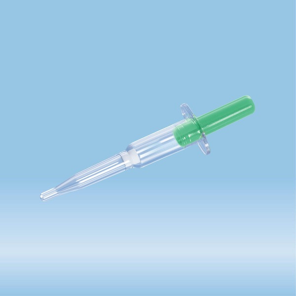 Minivette® POCT Lithium heparin LH, 100 µl, plunger green, colour code ISO, 200 piece(s)/bag