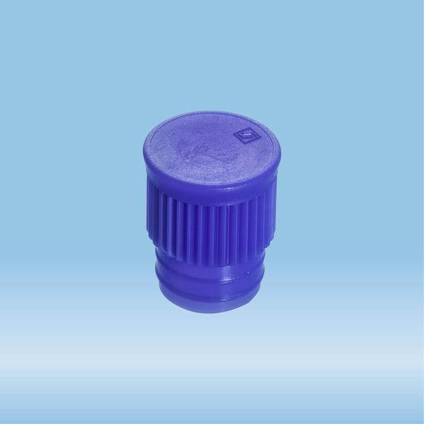 Push cap, blue, suitable for tubes Ø 15.7 mm