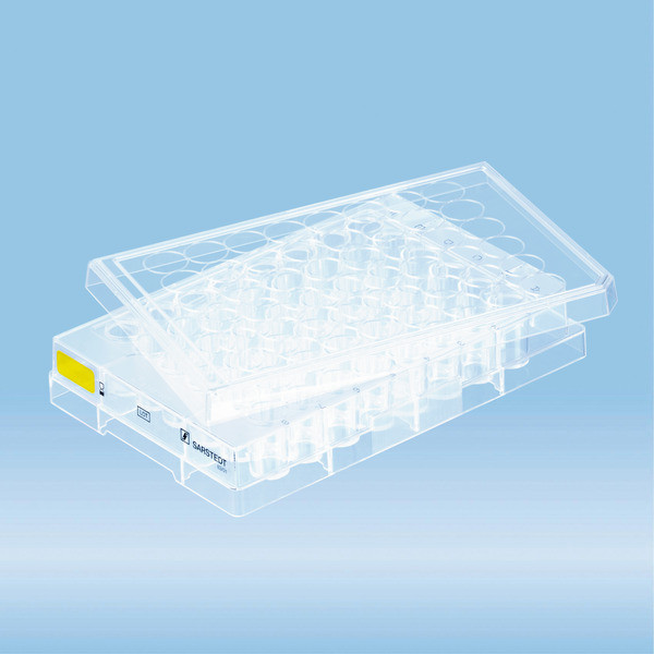 Cell culture plate, 48 well, surface: Cell+, flat base