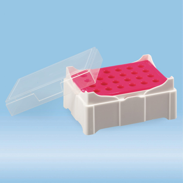 IsoFreeze® MCT Rack, PP, format: 6 x 4, suitable for reaction tubes Ø 10.8 mm (1.5 ml & 2 ml)