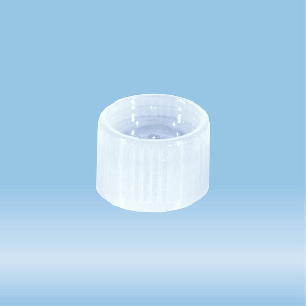 Screw cap, transparent, suitable for tubes Ø 15.3 mm