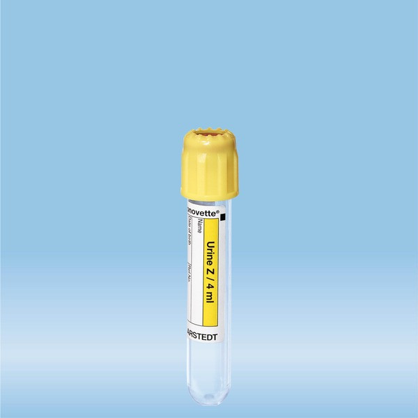 V-Monovette® Urine, 4 ml, cap yellow, (LxØ): 75 x 13 mm, 50 piece(s)/bag