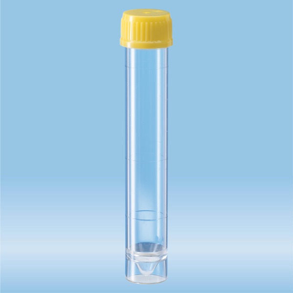 Screw cap tube, 10 ml, (LxØ): 97 x 16 mm, PS | Tubes | Urine ...