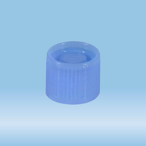 Screw cap, blue, suitable for tubes Ø 16-16.5 mm