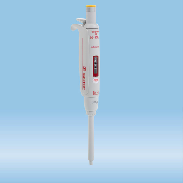 Sarpette® M, single-channel, variable, 20 µl - 200 µl, yellow, 1 piece(s)/case