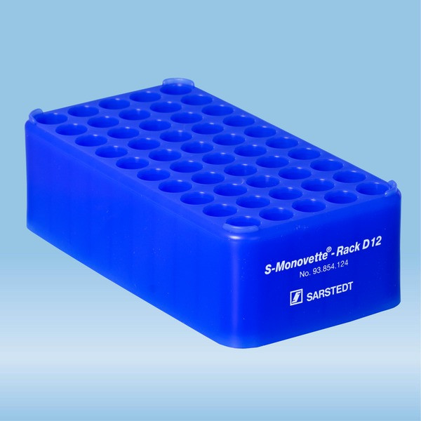 Block Rack D12, Ø opening: 12 mm, 5 x 10, blue