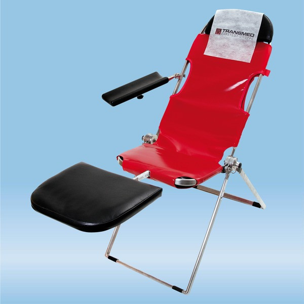 Mobile blood donation seat