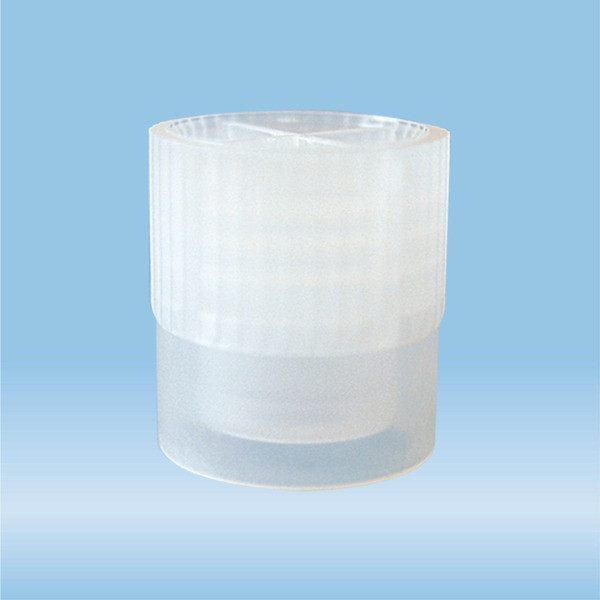 Skirted push cap, natural, suitable for tubes Ø 11.5 and 12 mm