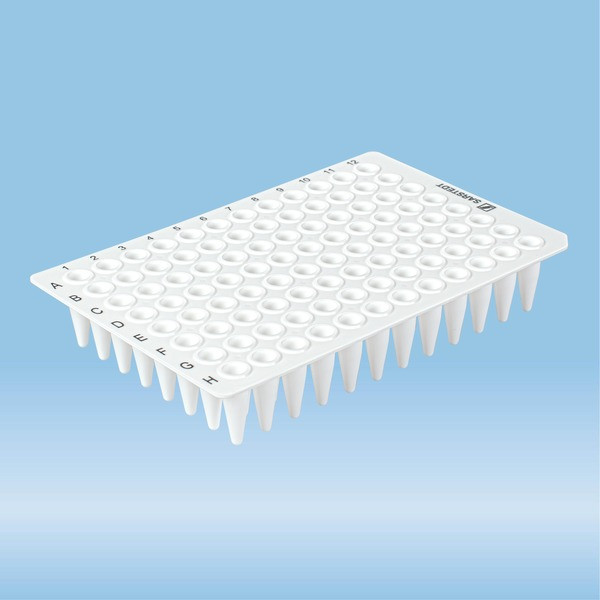 PCR plate without skirt, 96 well, white, High Profile, 200 µl, PCR Performance Tested, PP